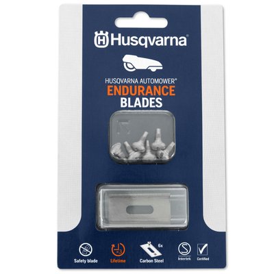 Ножі Husqvarna Endurance для газонокосарок-роботів Automower 0.6 мм (6 шт) 5950844-01 фото