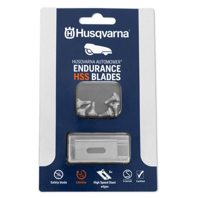 Ножі Husqvarna Endurance HSS для газонокосарок-роботів Automower 0.6 мм (6 шт) 5998052-01 фото