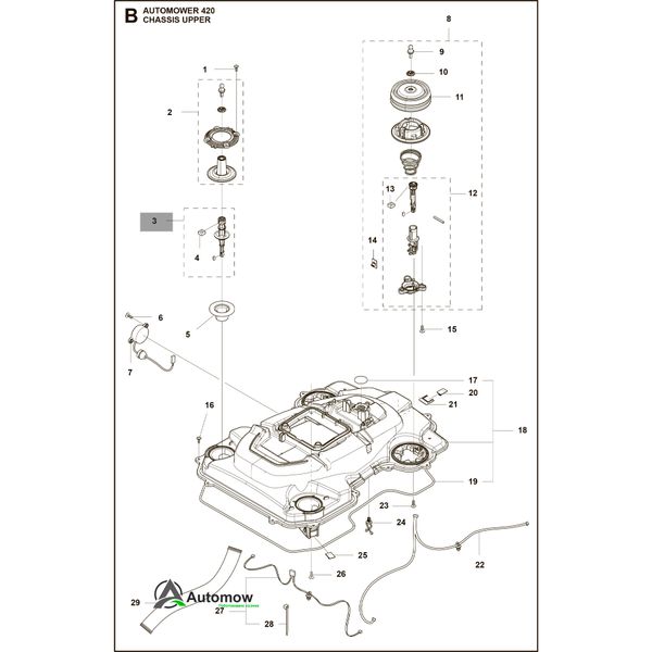 Джойстик датчика столкновения газонокосилок Husqvarna Automower (5011226-02) 5011226-02 фото