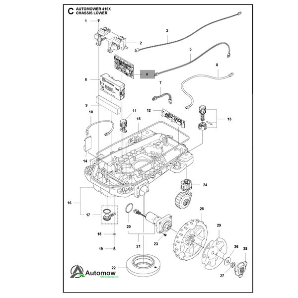 Плата керування двигунами Husqvarna Automower 405X, 415X, 435X AWD (5911256-01) 5911256-01 фото